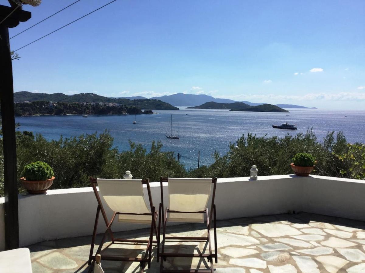 Golden View Villa Skiathos stad Exteriör bild