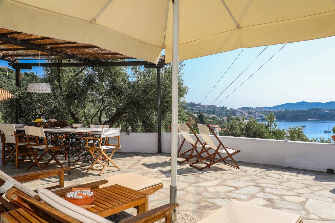Golden View Villa Skiathos stad Exteriör bild