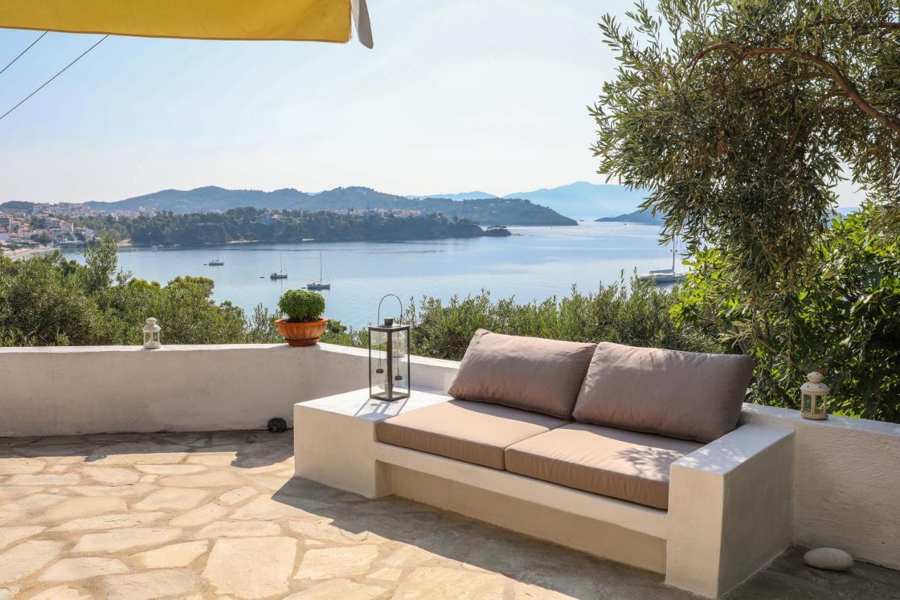 Golden View Villa Skiathos stad Exteriör bild